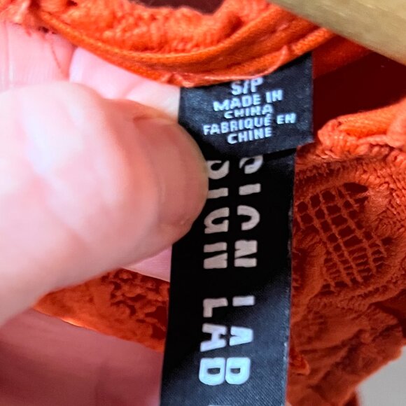 Super fun orange appliqué summer dress - Picture 12 of 13